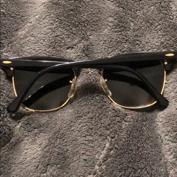 Ray ban Black and gold clubmaster sunglasses - Picture 4 of 5